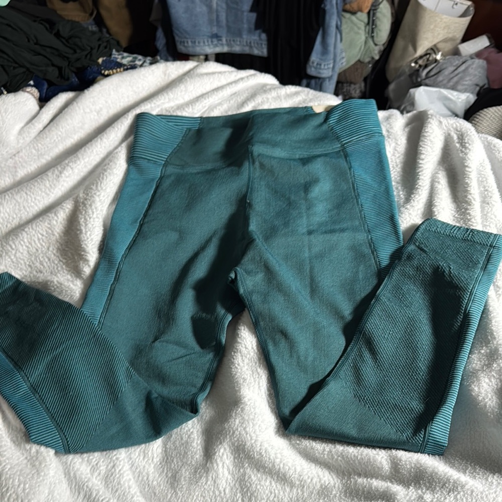 Aerie Teal Leggings Sleek Stretchy Design